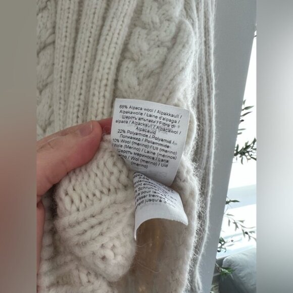 Ganni Cable Knit Alpaca Blend Sweater - Picture 7 of 7